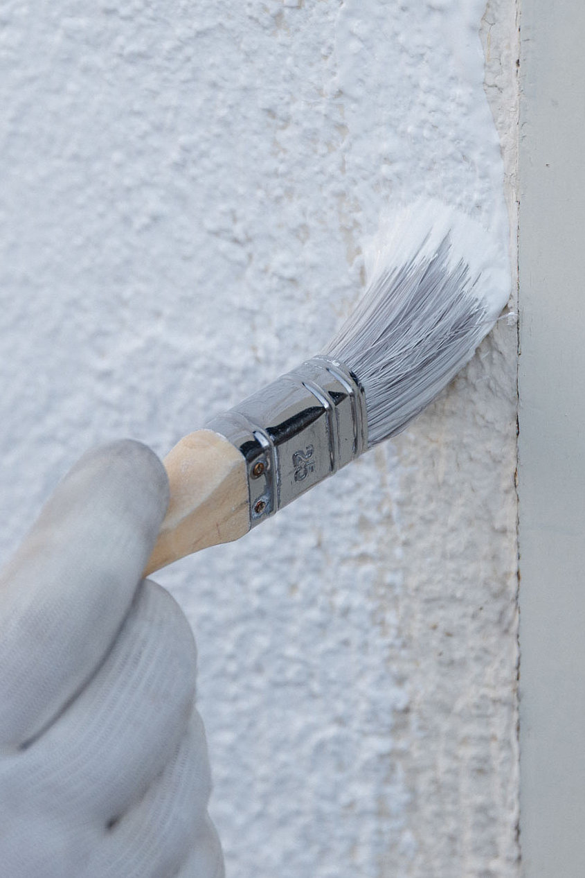 Fassadenarbeit bei Malermeister Sergey Shevchuk